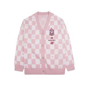 Brand New My Melody Checkered Schoolgirl Cardigan in Pink